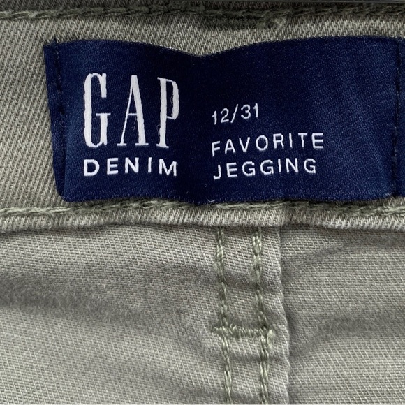 GAP Denim Women’s Favorite Jegging in Vintage Palm Soft Olive Size 12 - Picture 4 of 4